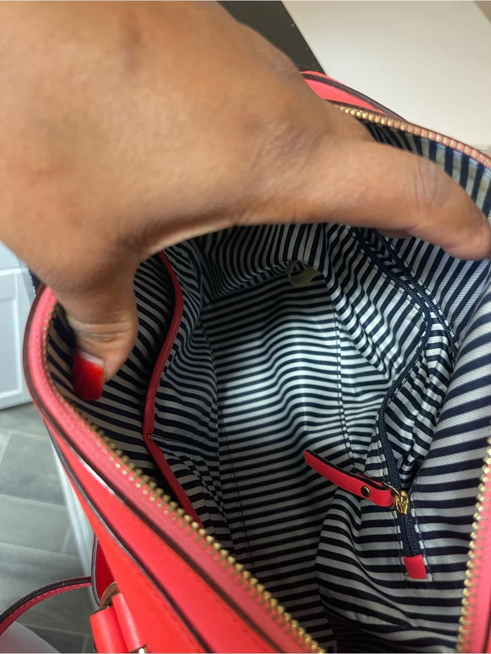 kate spade Red Bow Satchel with Detachable Strap